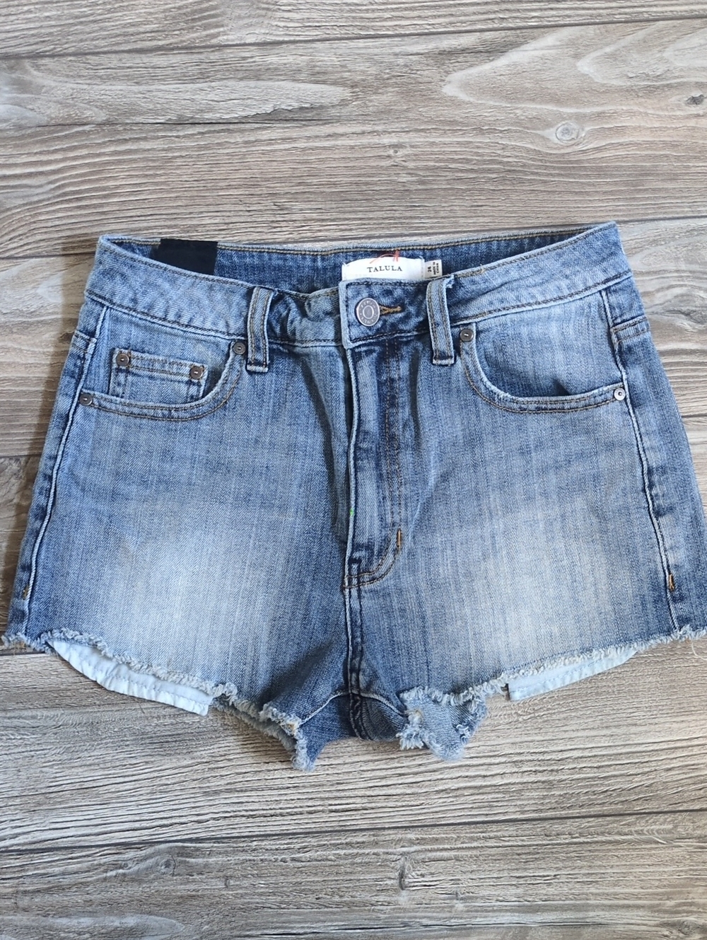 Aritzia Talula High-Rise Okinawa Denim Shorts Size 26